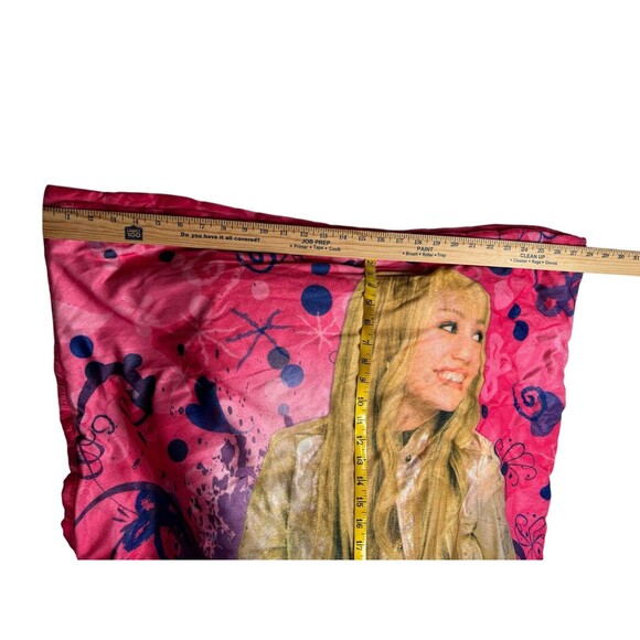 Vintage Y2K Disney Hannah Montana Pink Sleeping Bag Blanket Zip Up - Picture 8 of 13